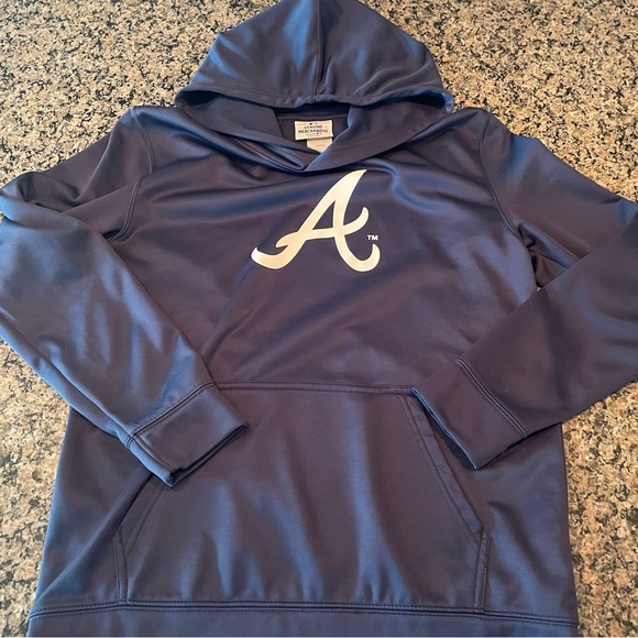 Genuine Merchandise Atlanta Braves Blue Youth Hoodie - Picture 1 of 3
